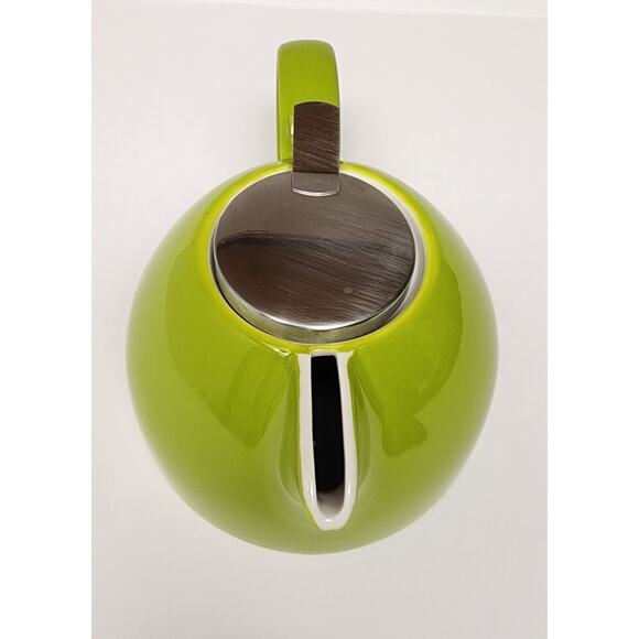 Tea Forte Pugg 24oz Ceramic Teapot Improved Stainless Tea Infuser & Lid - Picture 6 of 9